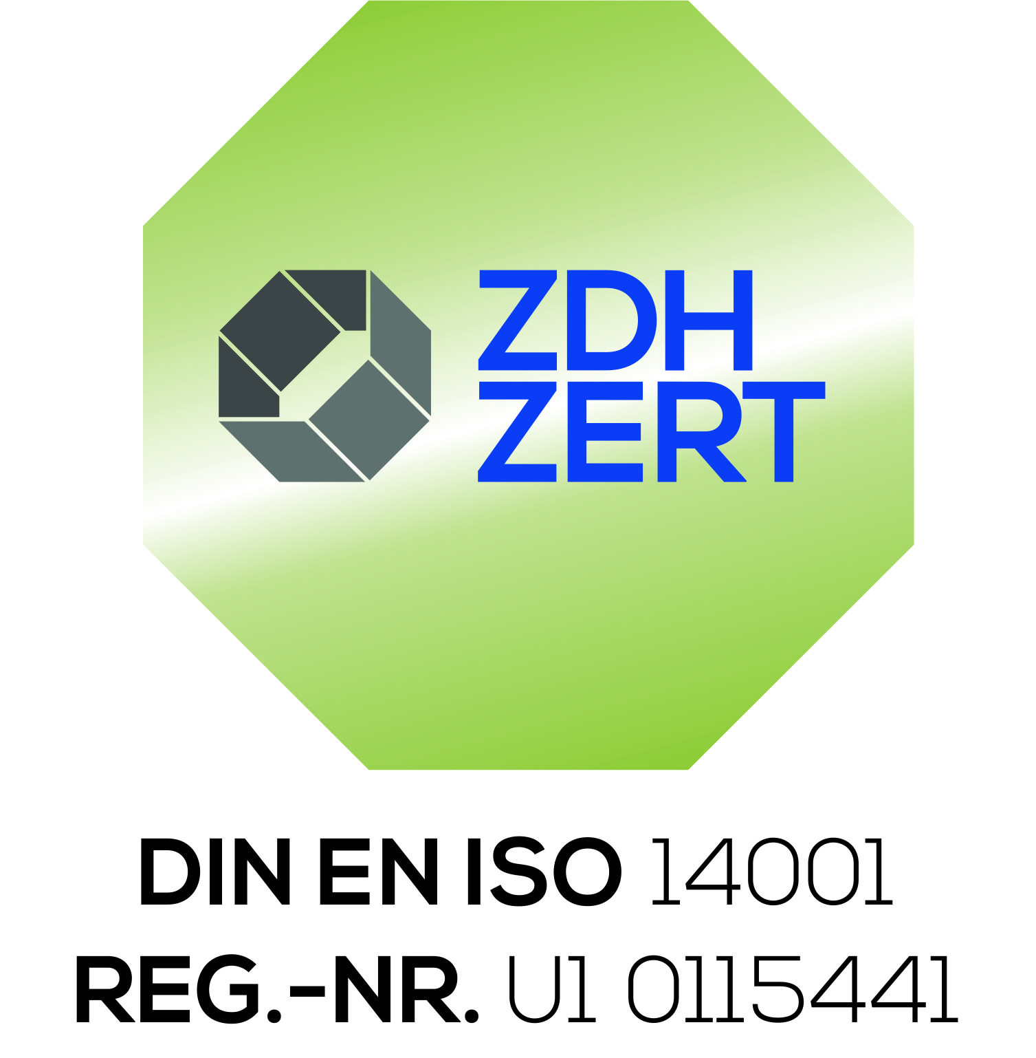 ISO 14001 Zertifizierungssiegel